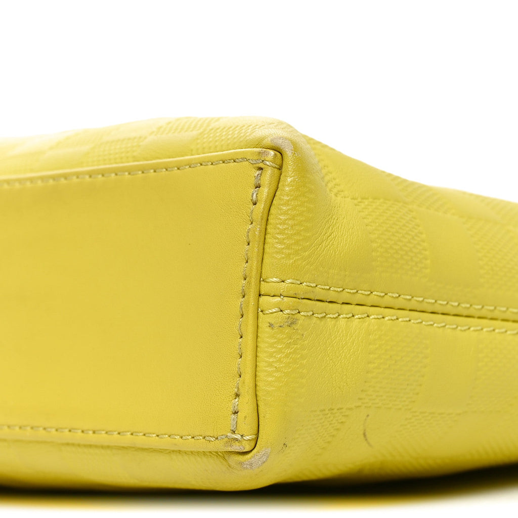 Damier Infini Porte-Documents Vert Acide