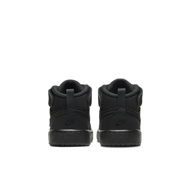 Nike Court Borough Mid 2 'Triple Black' - Toddler