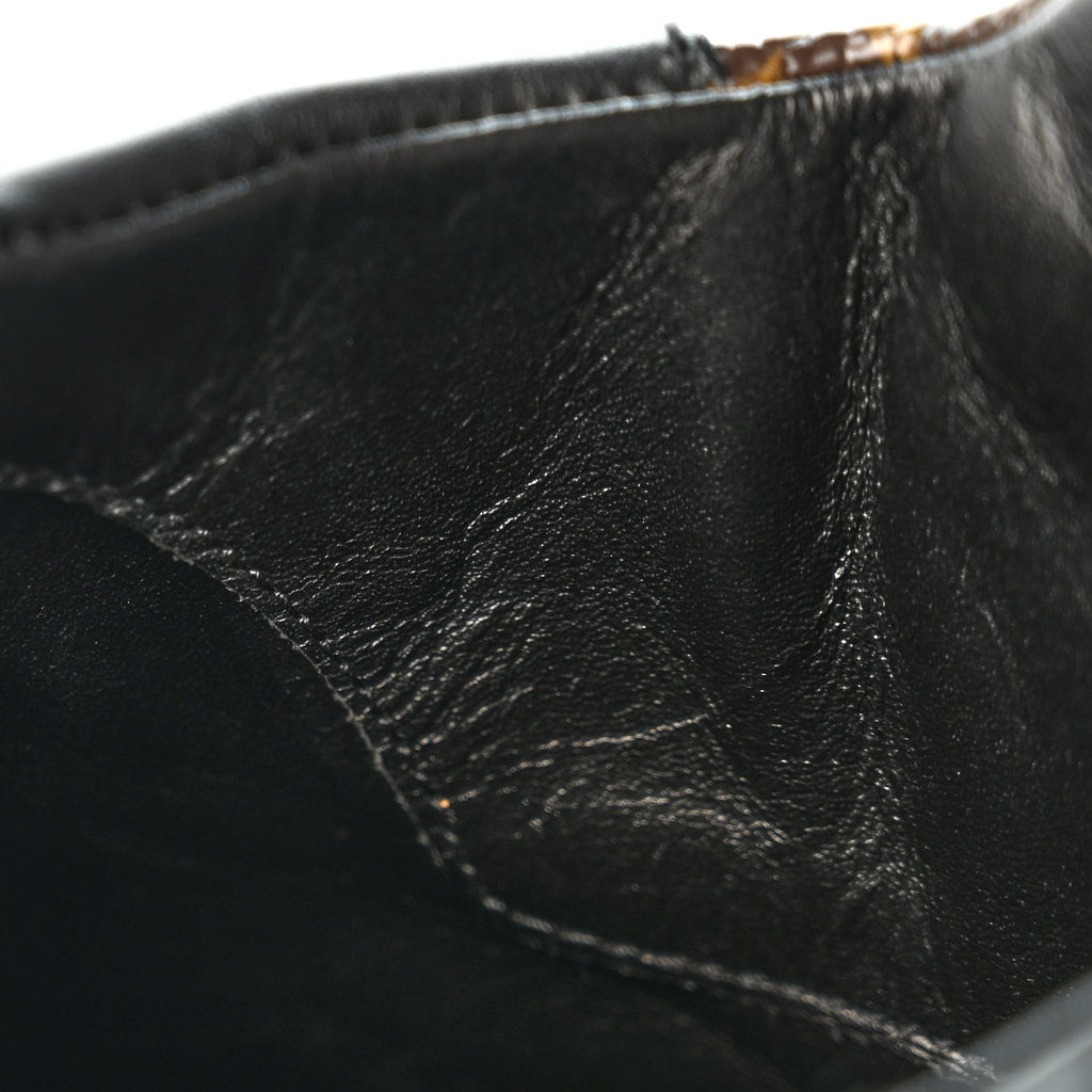 Suede Calfskin Monogram Laureate Platform Desert Boots 36.5 Black