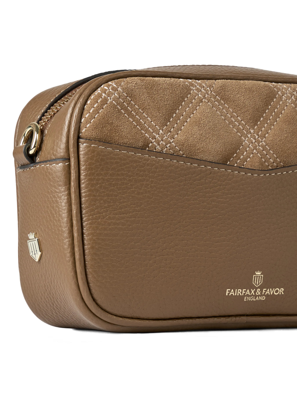 Farnham - Quilted Tan Suede