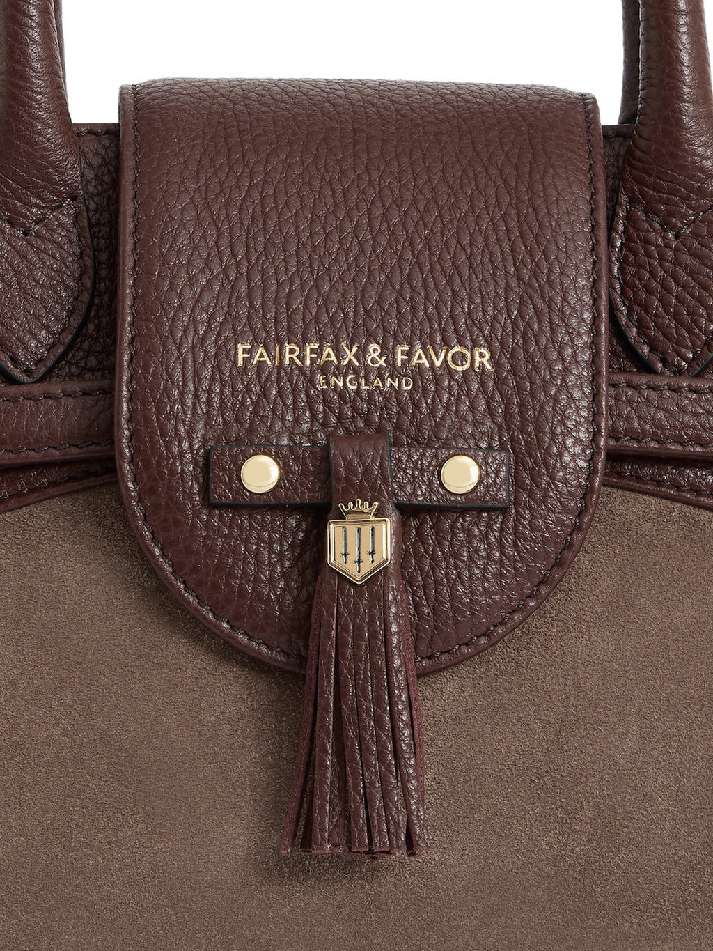 Mini Windsor - Port and Deep Taupe Suede (Stockist Exclusive)