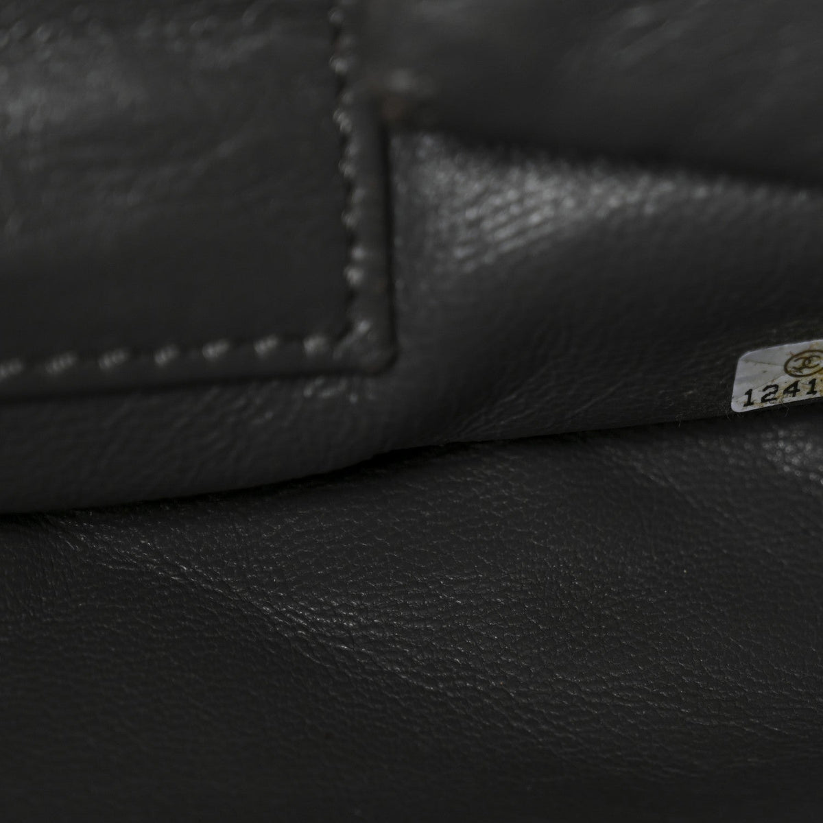 Aged Calfskin Quilted Large Reissue Camera Case Grey