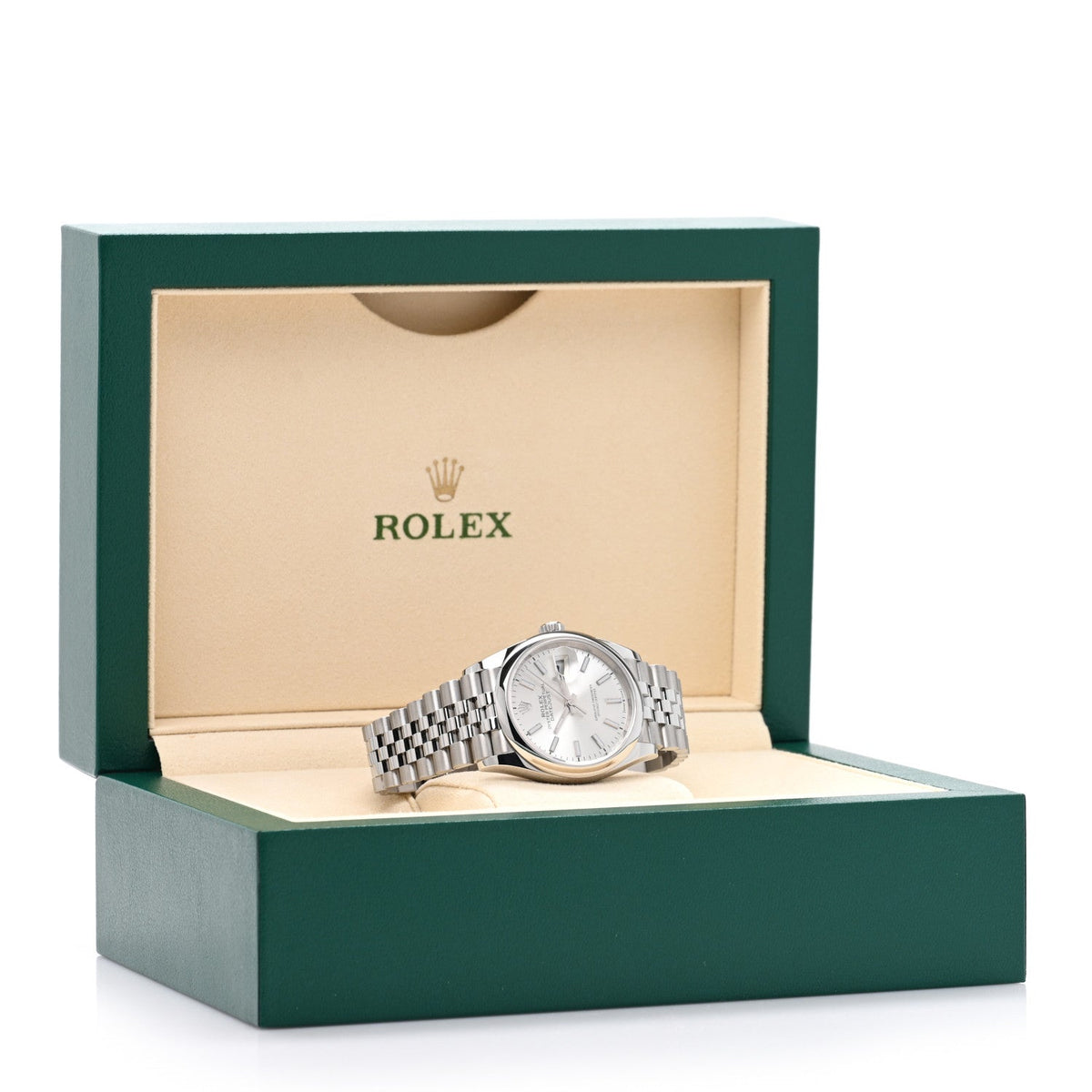 Stainless Steel 36mm Oyster Perpetual Datejust Watch Silver 126200