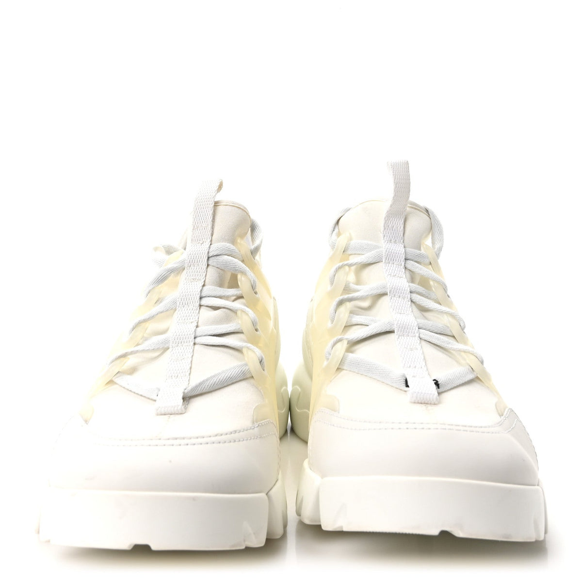 Technical Fabric Rubber Womens D-Connect Sneakers 37 White