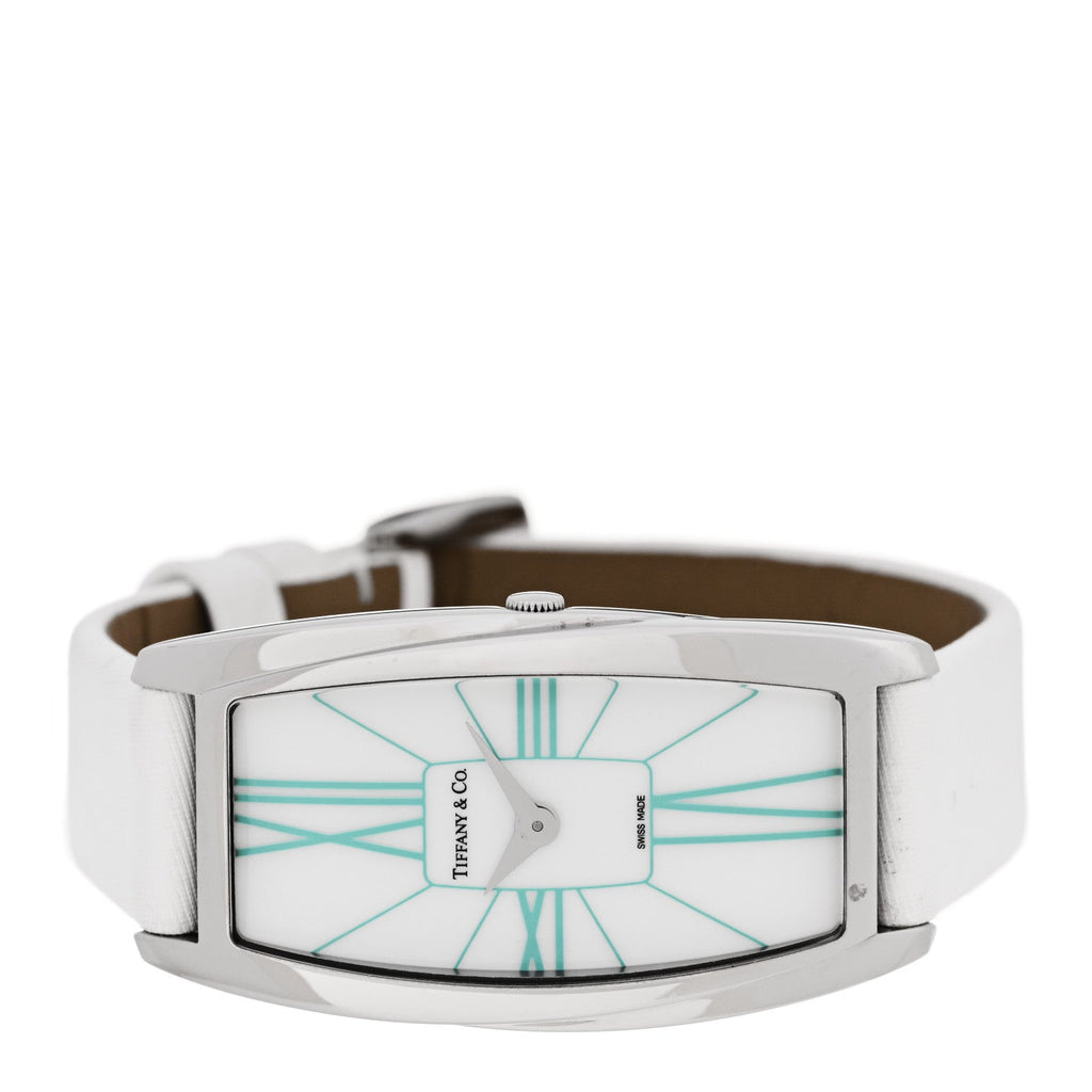 Stainless Steel Satin 22mm Gemea Quartz Watch White