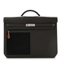 Evercolor Evergrain Barenia Kelly Depeches 36 Briefcase Vert De Gris Black Fauve