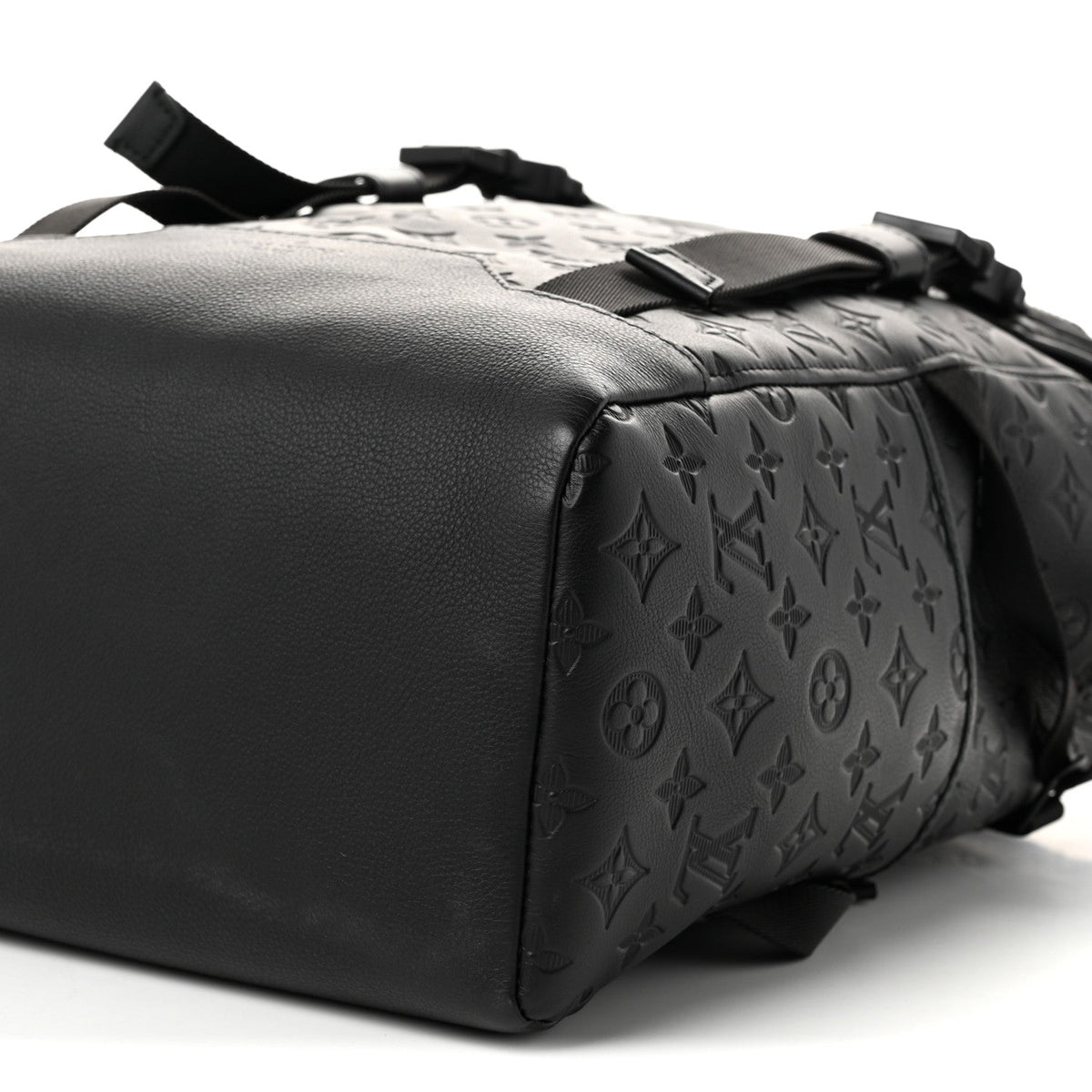 Calfskin Monogram Shadow Getaway Backpack Black
