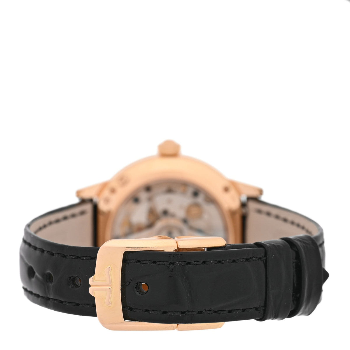 18K Rose Gold Alligator Diamond Bezel 29mm Rendez-Vous Night And Day Automatic Watch 346.2.56.S