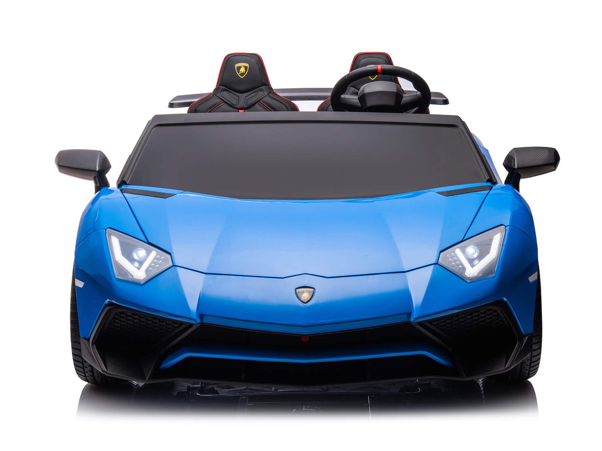 24V Lamborghini Aventador 2 Seater Ride on Car for Kids - Blue