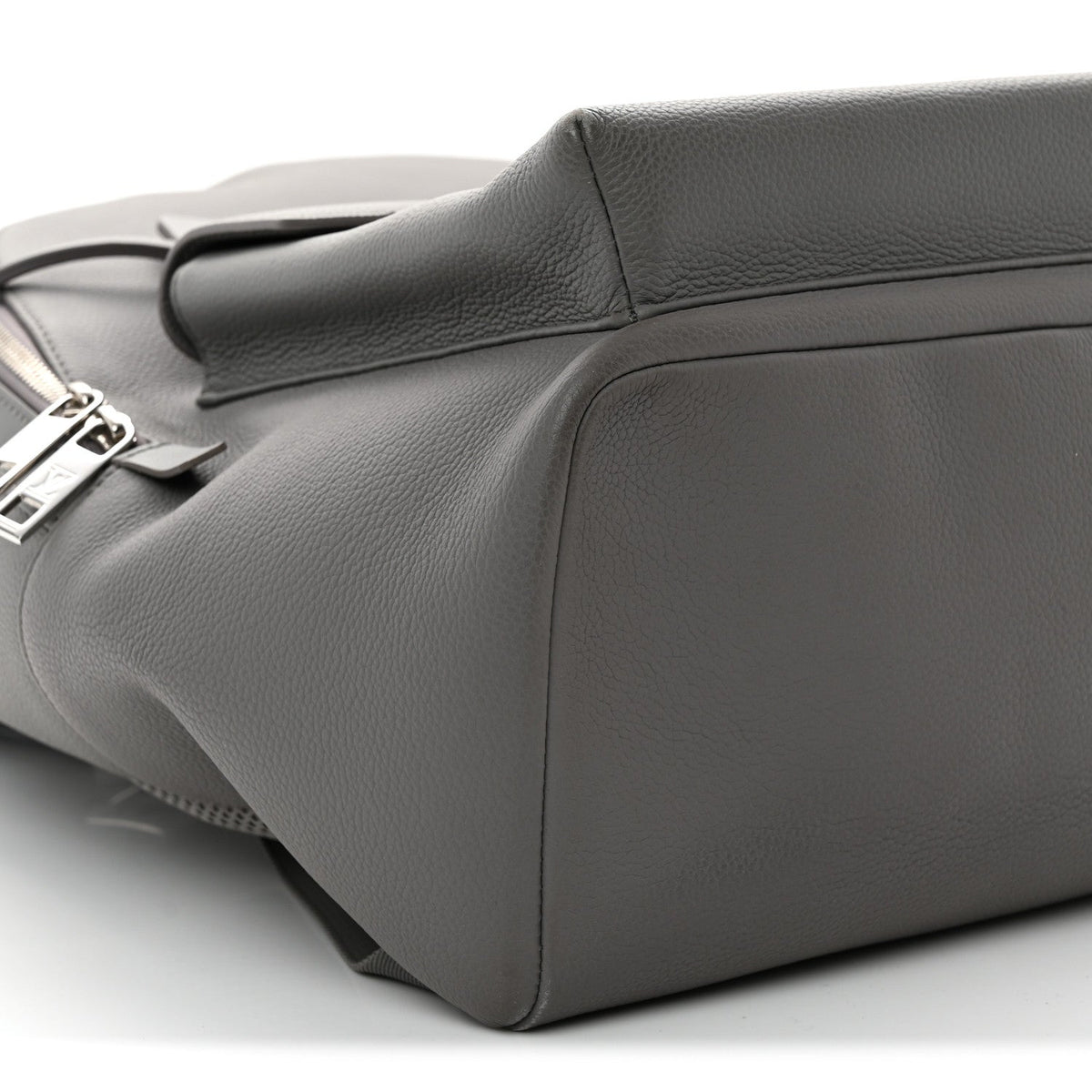 Grained Calfskin Aerogram Takeoff Backpack Grey
