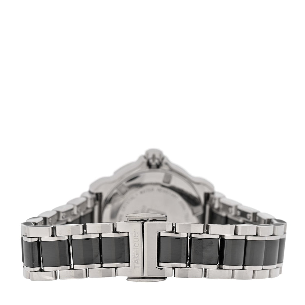 Stainless Steel Ceramic Diamond Bezel 32mm Formula 1 Lady Quartz Watch Black WAH1312