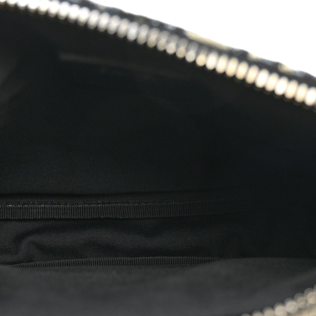 Oblique Jacquard Dior 8 Pouch With Strap Blue Black