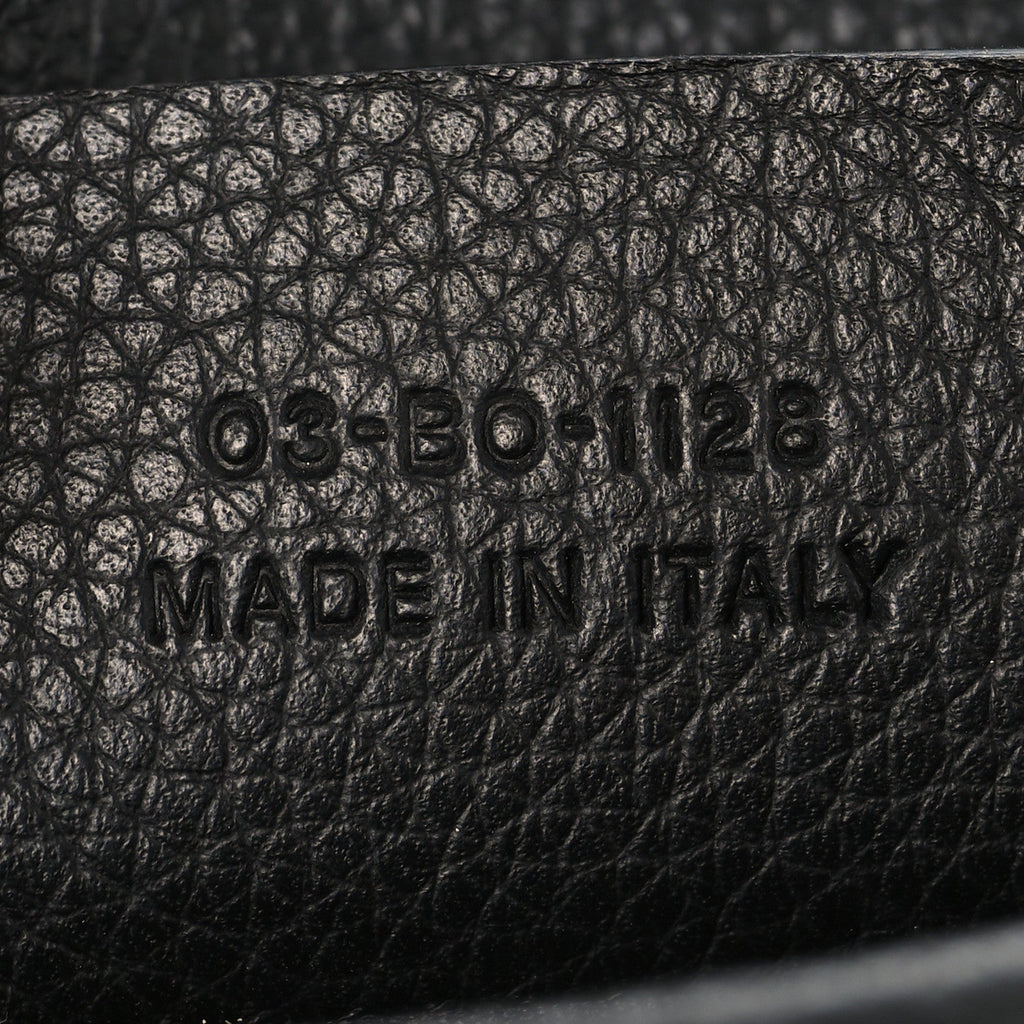X KAWS Grained Calfskin Bee Saddle Pouch Black