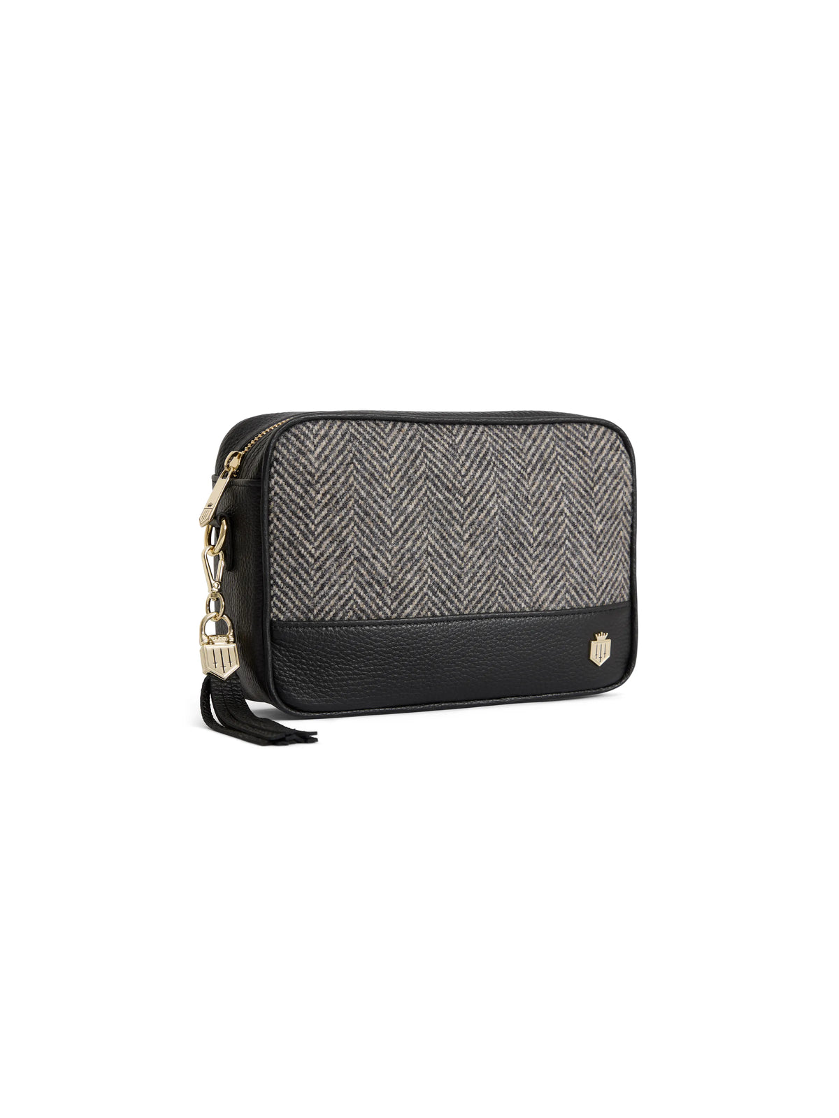 Finsbury - Herringbone Black Leather