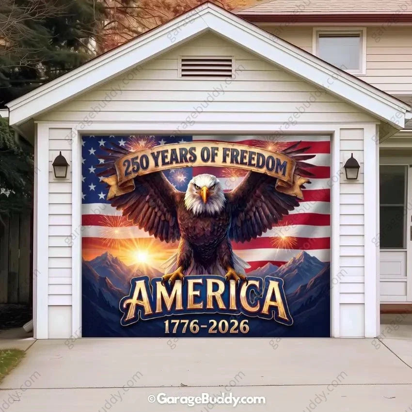 America’s 250th Anniversary | Patriotic Garage Door Cover