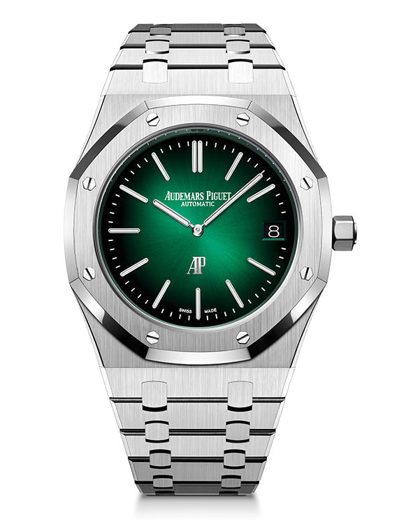 Audemars Piguet Royal Oak "Jumbo" Extra-Thin 39mm Green Dial 15202PT