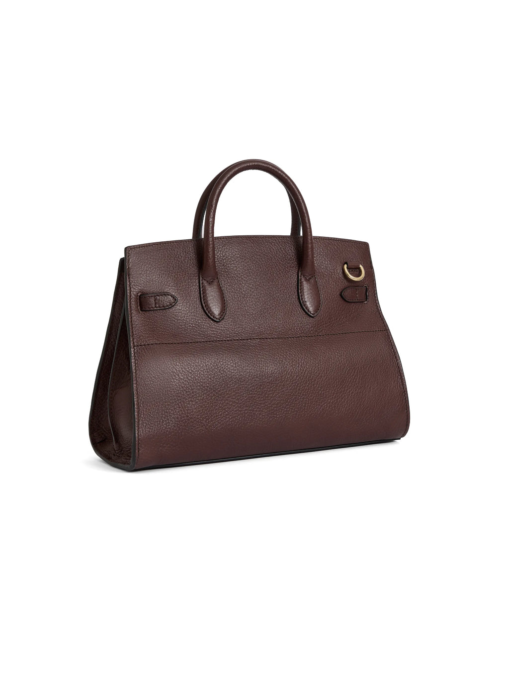 Town & Country - Top Handle Bag - Burgundy Pebbled Leather