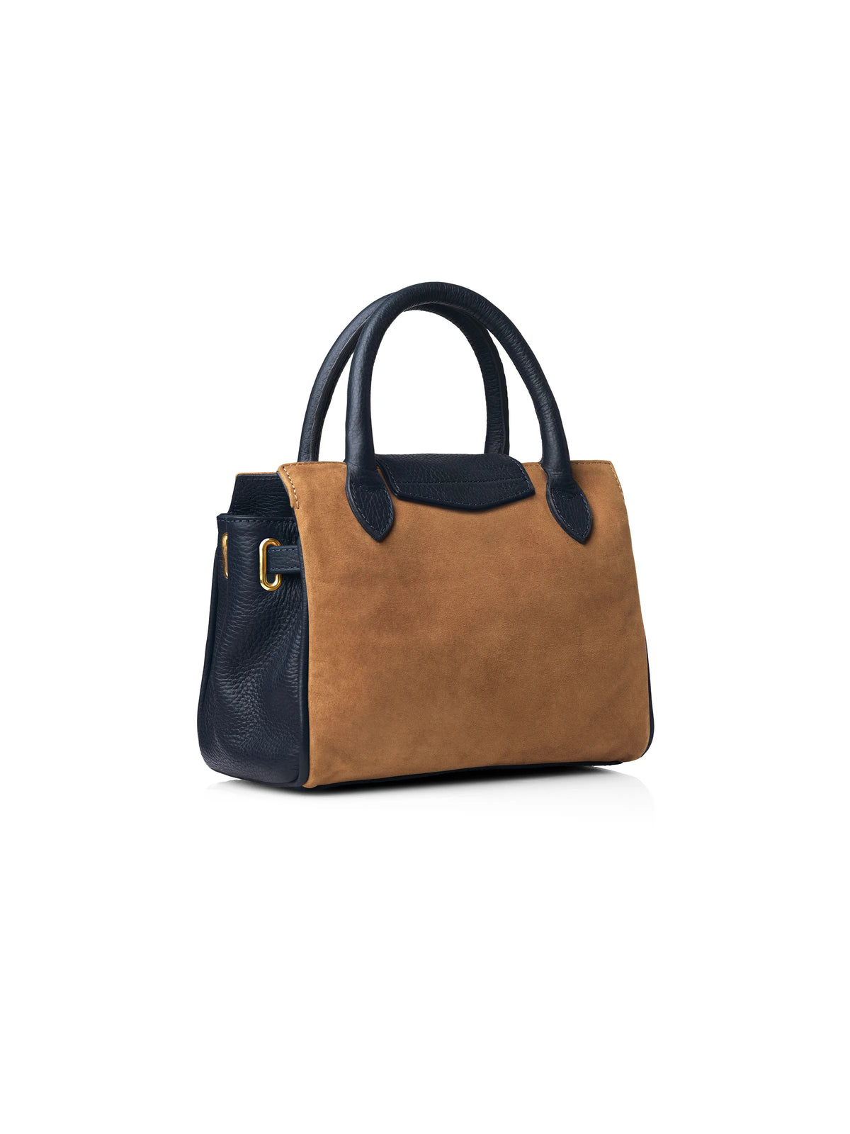 Mini Windsor Handbag - Tan & Navy