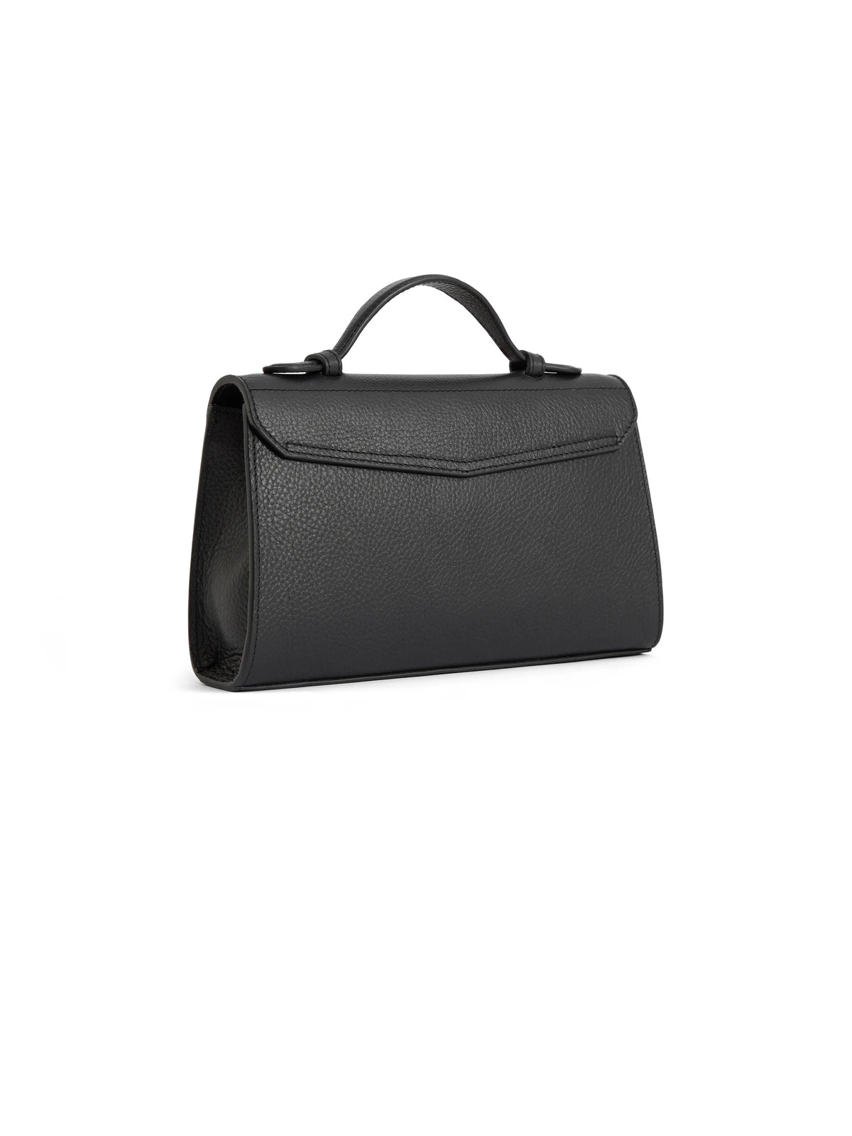 Town & Country - Clutch Bag - Black Pebbled Leather