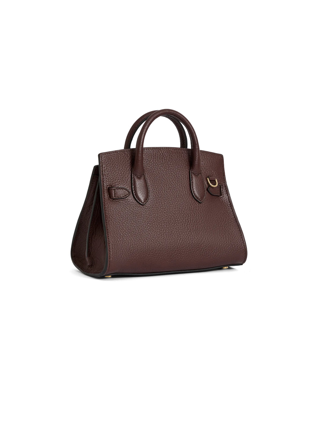 Town & Country - Micro Top Handle Bag - Burgundy Pebbled Leather