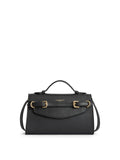 Town & Country - Clutch Bag - Black Pebbled Leather
