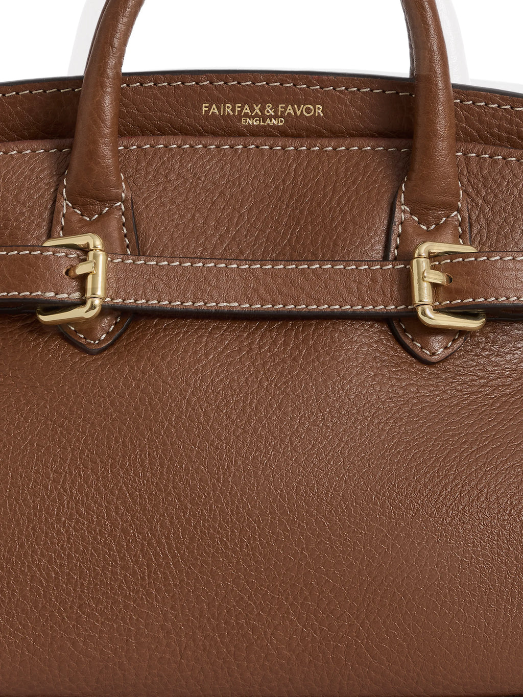 Town & Country - Micro Top Handle Bag - Tan Pebbled Leather