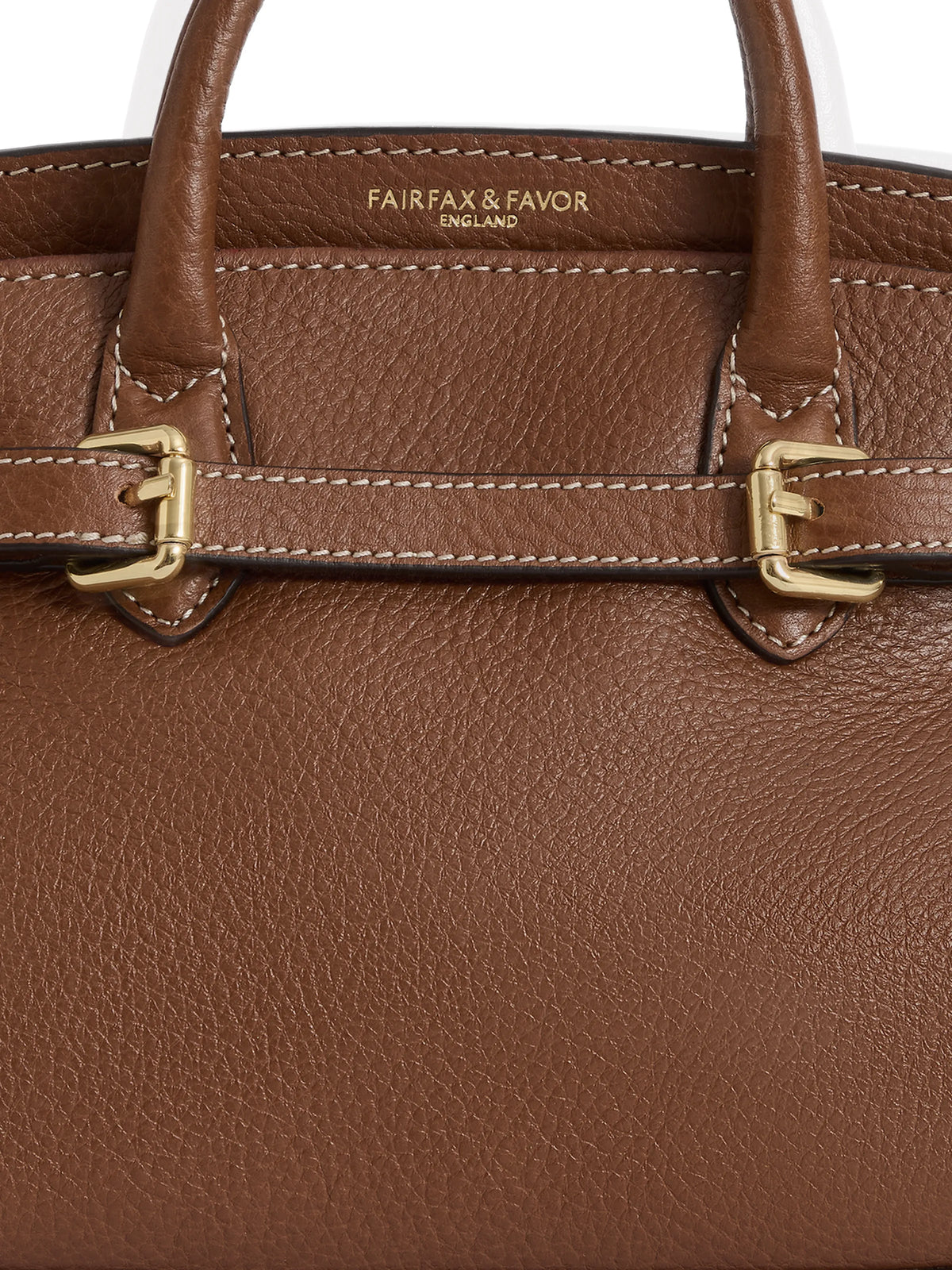 Town & Country - Micro Top Handle Bag - Tan Pebbled Leather