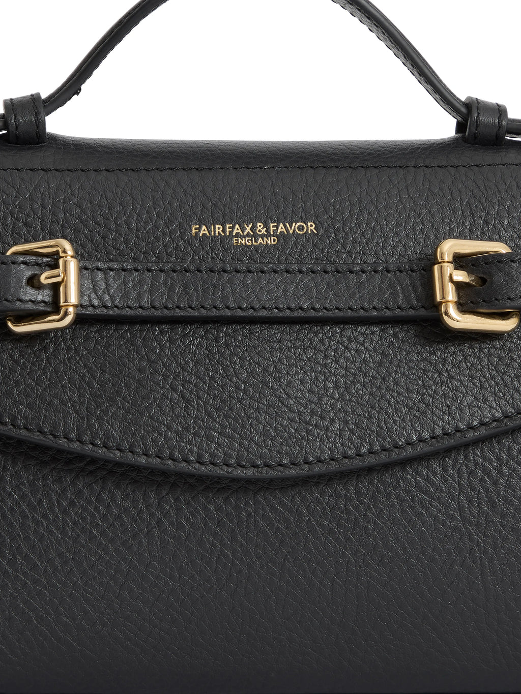 Town & Country - Clutch Bag - Black Pebbled Leather