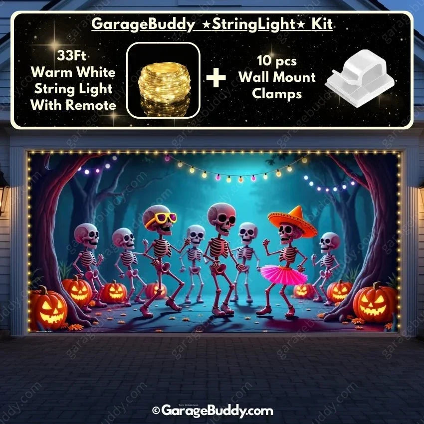 Boogie Bones | Halloween Garage Door Cover
