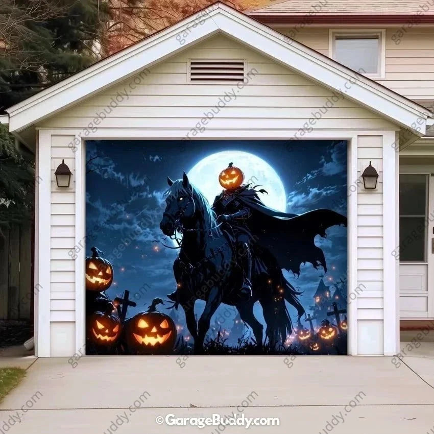Headless Horseman | Halloween Garage Door Cover