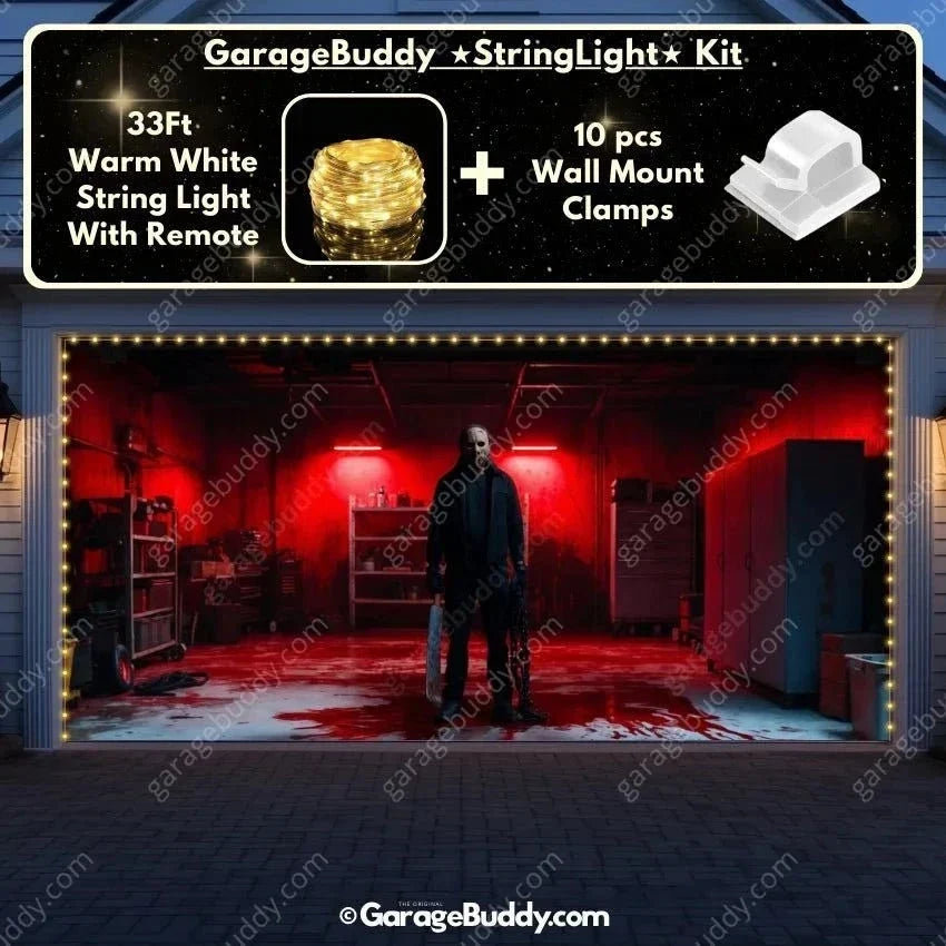 Masked Slasher | Halloween Garage Door Cover