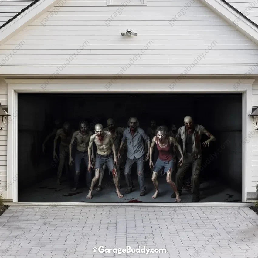 Zombie Invasion | Halloween Garage Door Cover