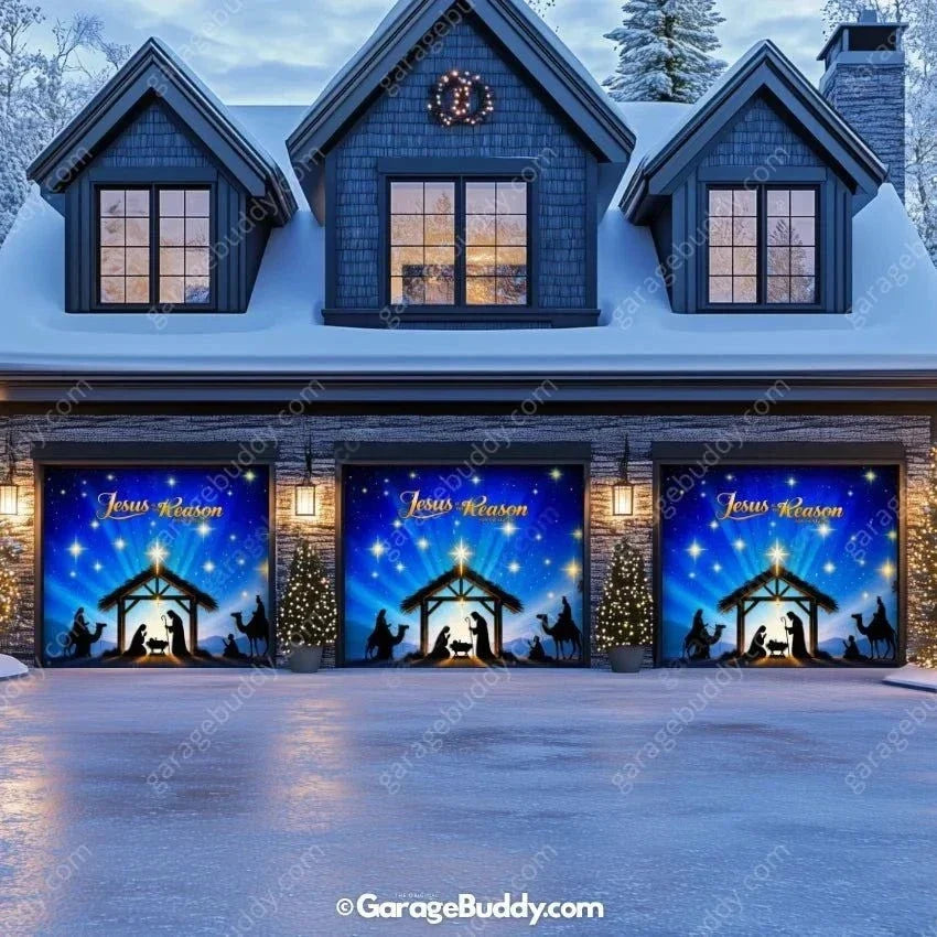 Jesus is the Reason (Glow) | Christmas Garage Door Cover