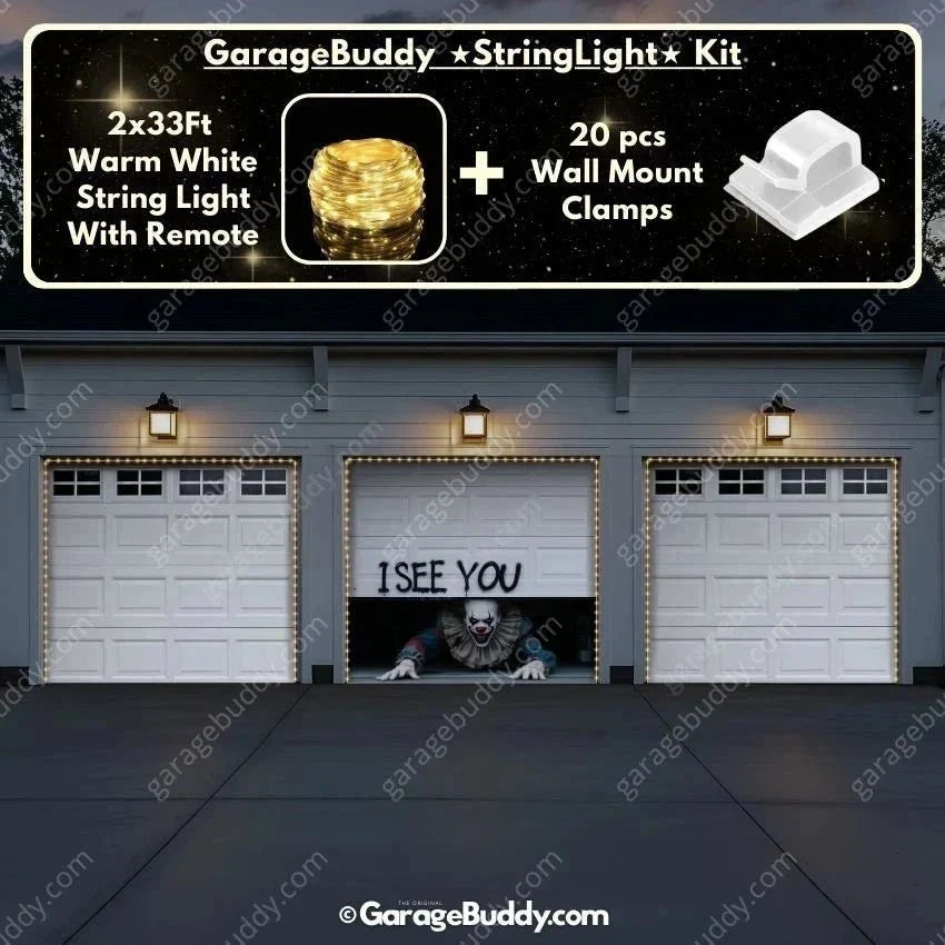 Peeking Clown (Limited Edition) | Halloween Garage Door Cover