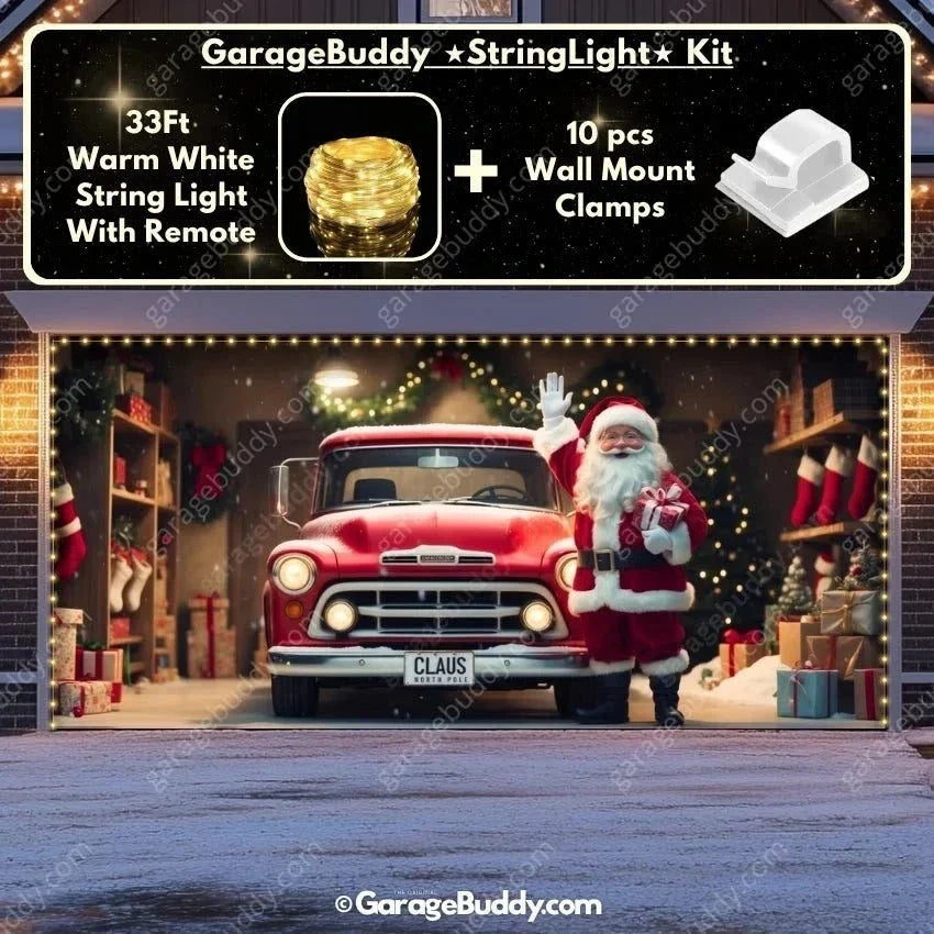 Santa's Garage | Christmas Garage Door Cover