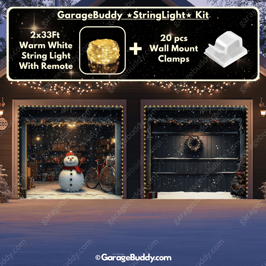 Snowy The Snowman | Christmas Garage Door Cover