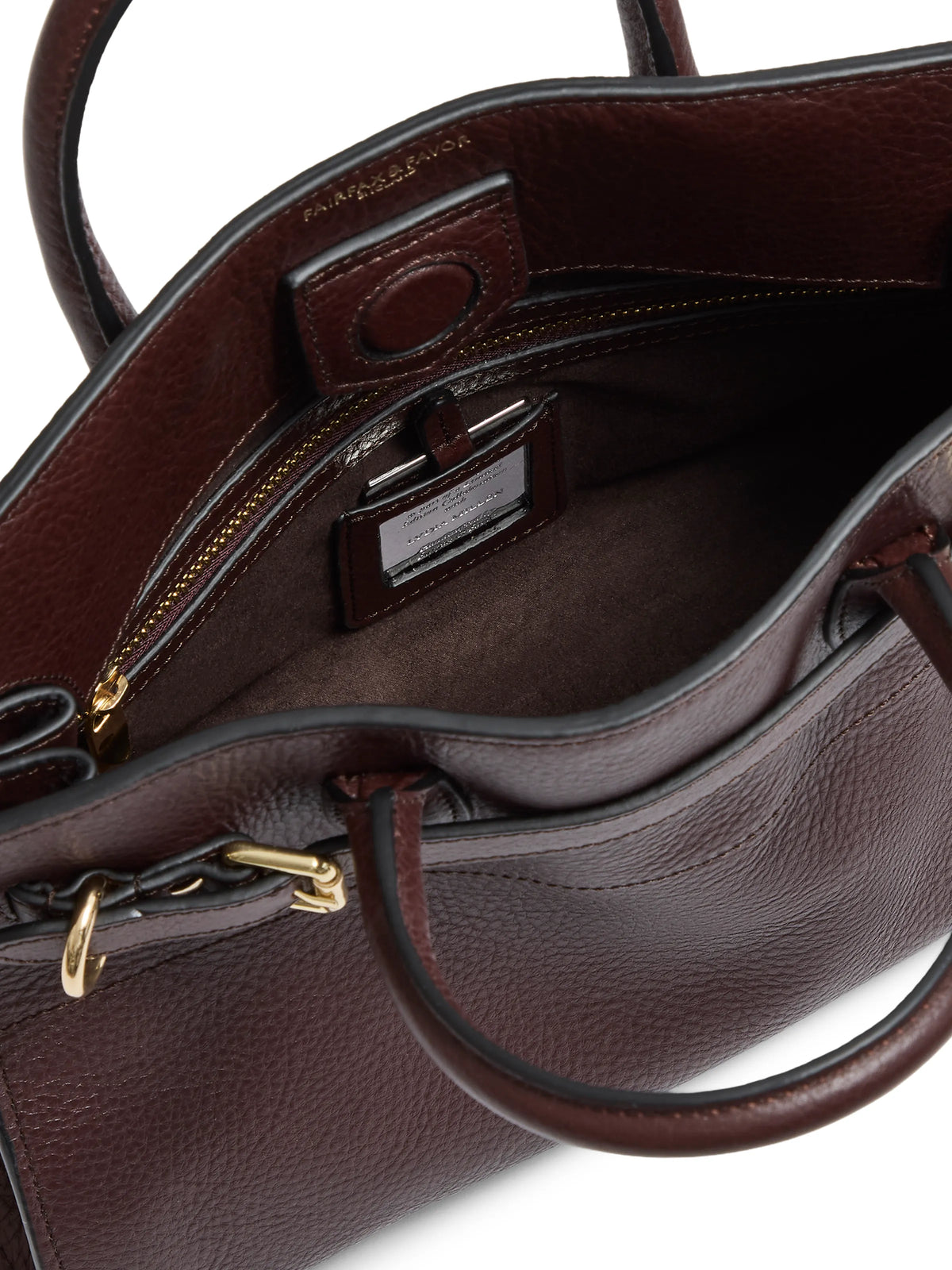 Town & Country - Top Handle Bag - Burgundy Pebbled Leather
