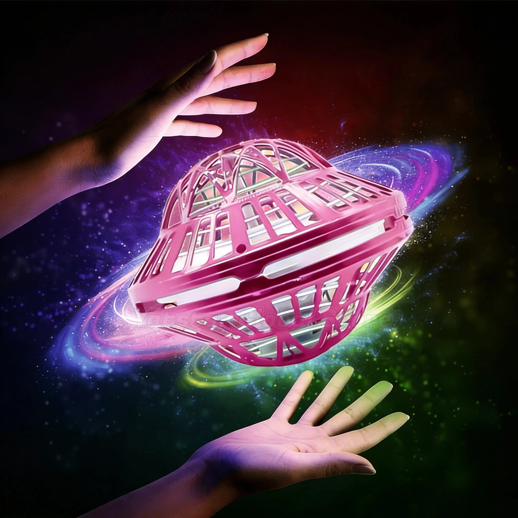 UFO Intelligent Sensing Flying Ball – Hovering Saucer Floating Ball Fingertip Gyroscope, Children