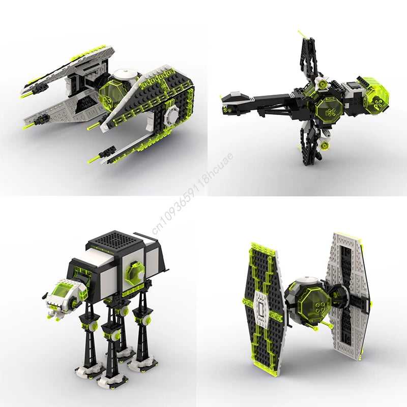 MOC Starfighter Building Blocks 300PCS Space Toy