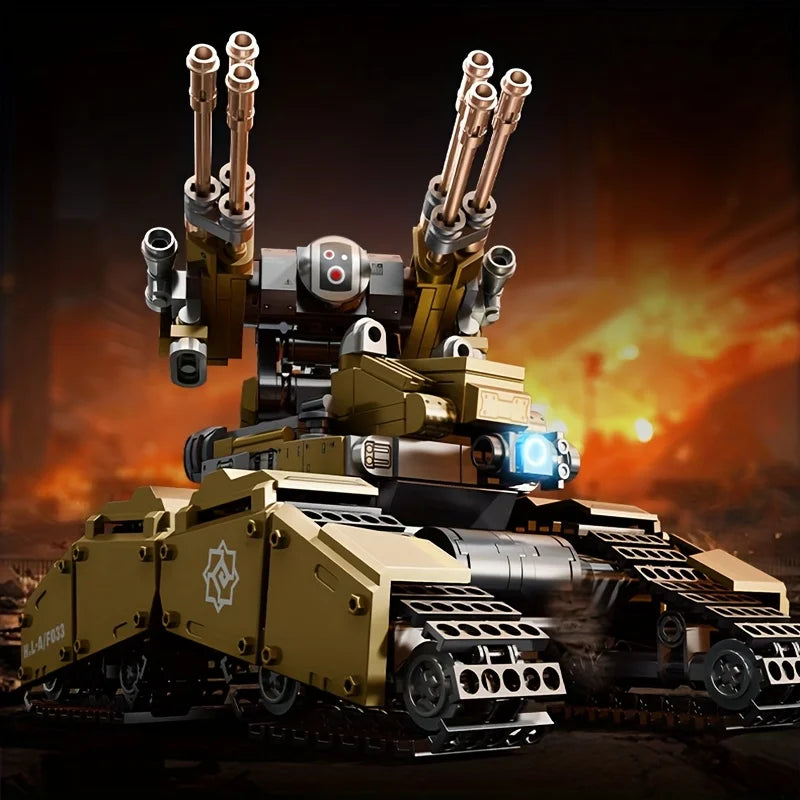 488pcs Ammunition Shower Tank Building Blocks, Kids DIY Toys, Desk Decoration, Small Particle Model Assembly Bricks