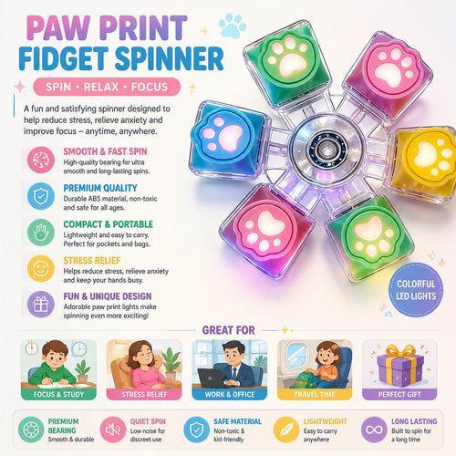 Cat Paw Keyboard Key Clicker Toy Kawaii Cat Claw Button Decompression toy Key Ring Pendant Rotating light emission - AliExpress
