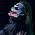 Cyberpunk Joker Masks with Clown Braids Cosplay Clown Costume Party Props Halloween Anime Role-Playing Gifts Toys for Adults