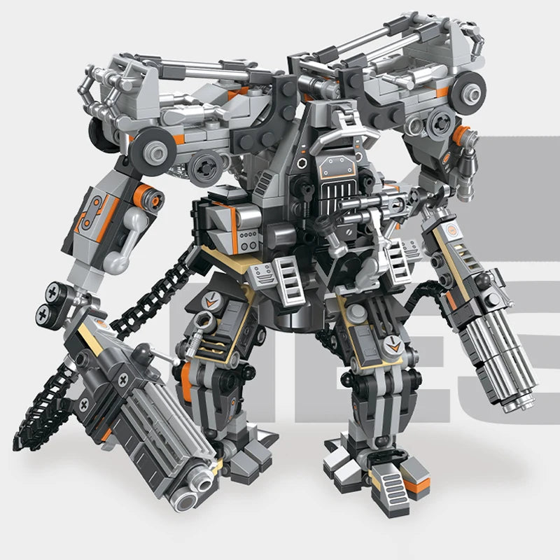 Science Fiction Building Blocks Action Robot Mecha MOC Bricks Toys Christmas Gifts for Boys Adult Children Desktop Decoration