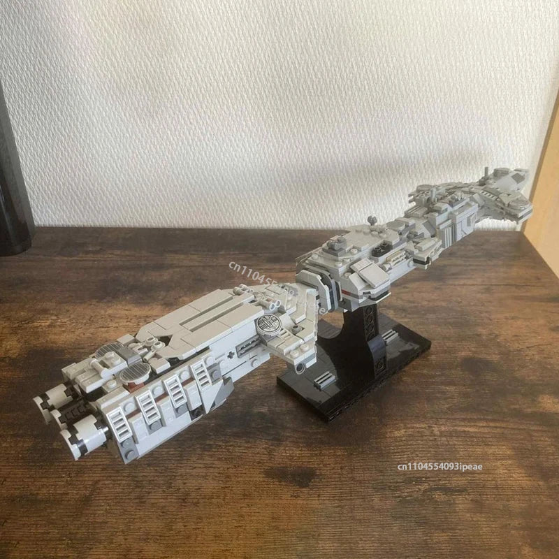 MOC Spaceball Science Fiction Spacecraft Building Blocks Technology DIY Spaceship Assembly Aircraft Bricks Kids Toy Xmas Gift