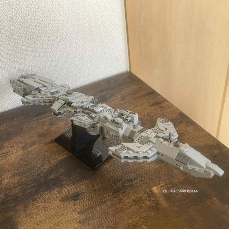 MOC Spaceball Science Fiction Spacecraft Building Blocks Technology DIY Spaceship Assembly Aircraft Bricks Kids Toy Xmas Gift