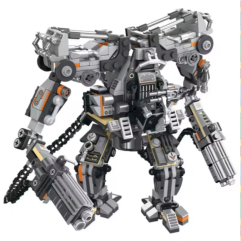 Science Fiction Building Blocks Action Robot Mecha Bricks MOC Toys Christmas Gifts Set Adult Desktop Decoration