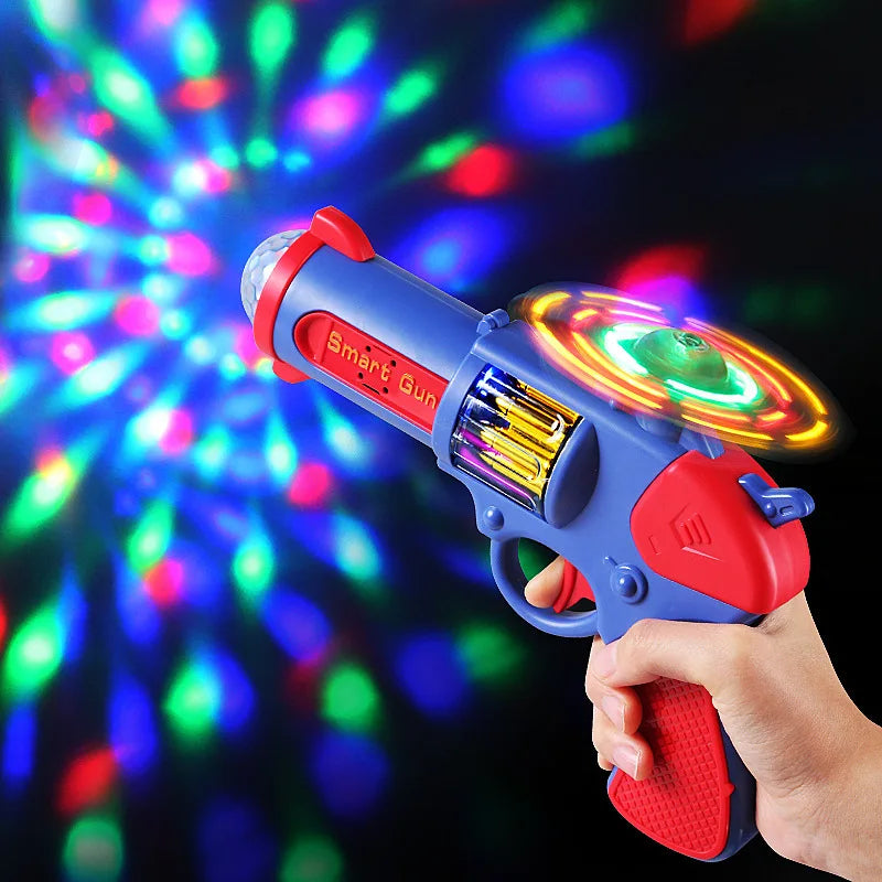 Projection Light Up Sound Toy Gun, Cool 7 Color Kids Educational Toy Gift - AliExpress
