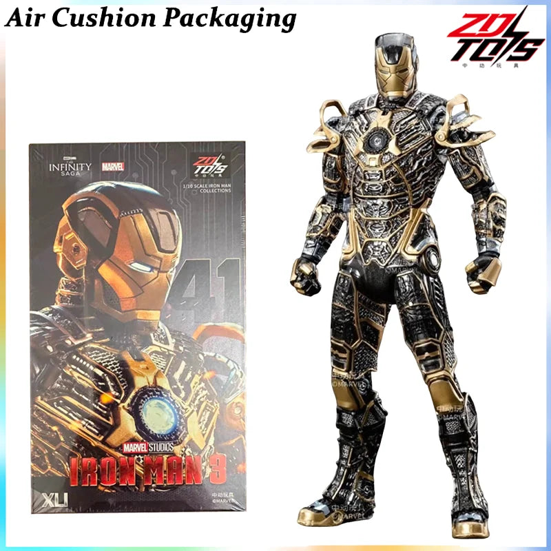 ZDTOYS Genuine INFINITE 10th Anniversary Series Iron Man MK41 MK42 MK43 MK44 Hulkbuster Science Fiction Action Figures Model Toy