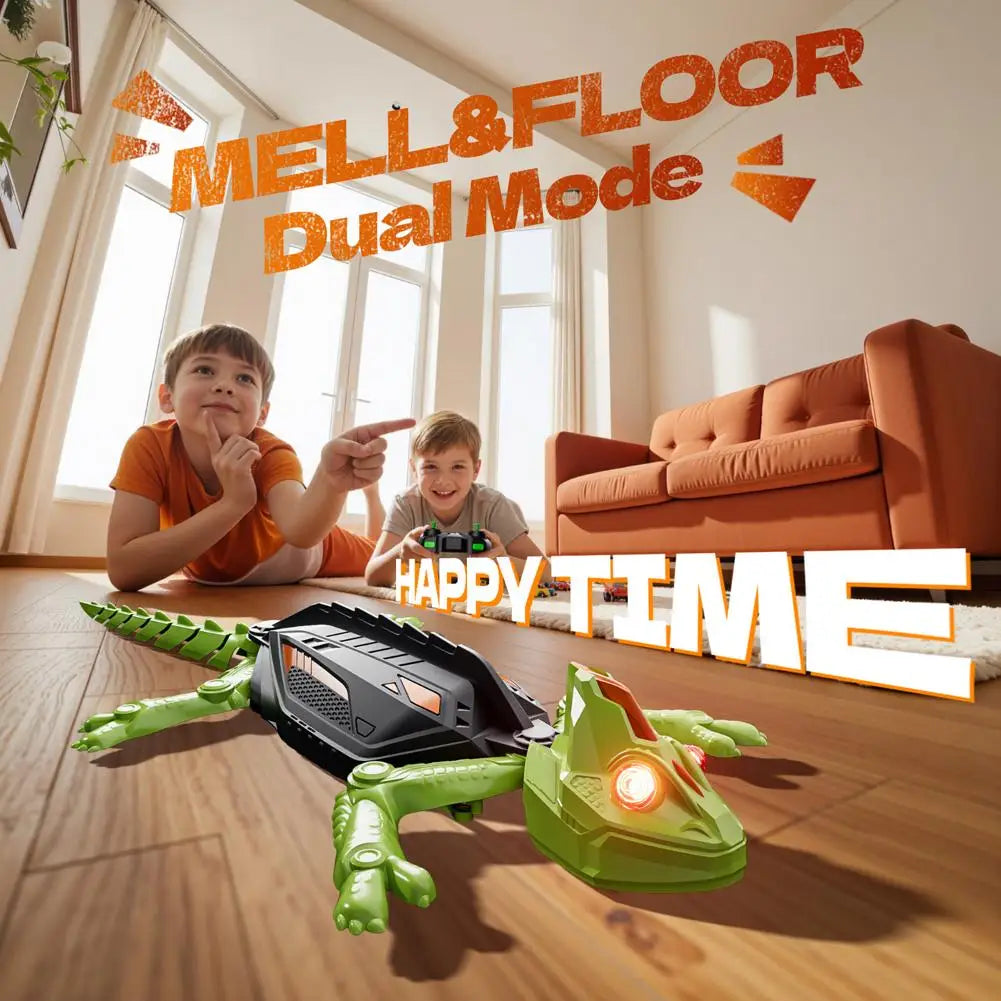 Creative Cockroach Spider Gecko Simulation Crawling Toy Kids Wall Climbing Chameleon Charging Halloween Prank Toy Gifts