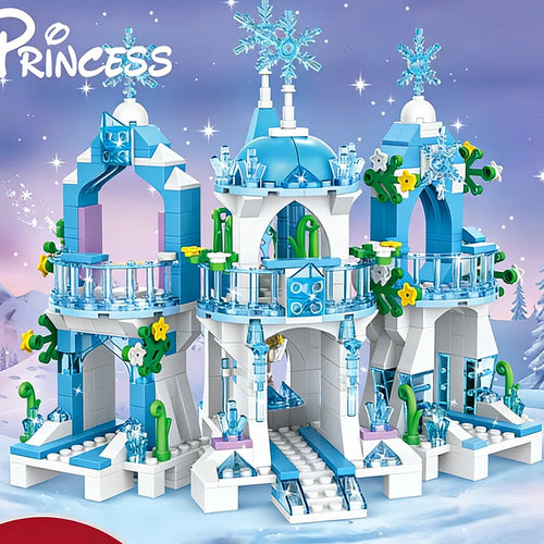 504pcs Dream City Ice Princess Castle Building Blocks Street View Girls Series Gifts House Bricks Assembled Toys Kid - AliExpress 26